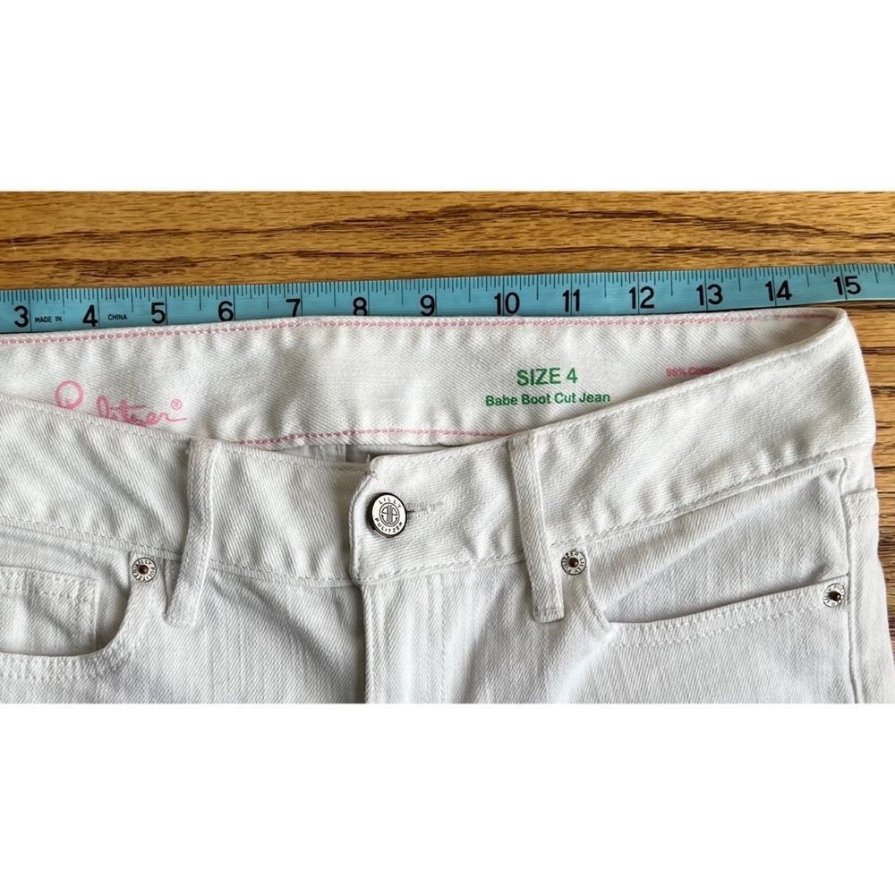 Lilly Pulitzer White Babe Bootcut Jeans Size 4 Style 26690 MSRP $148 - Picture 9 of 16